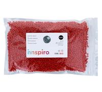 Rocaille de verre rond opaque rouge 3,8mm 500gr. Sachet