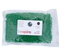 Rocaille de verre rond opaque vert 3,8mm 500gr. Sachet