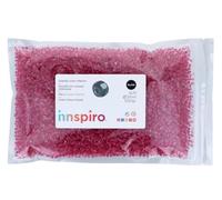 Rocaille de verre ronde couleur intérieur bordeaux 3,0mm 500gr. Sachet