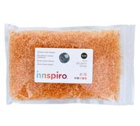 Rocaille de verre ronde couleur intérieur jaune 3,8mm 500gr. Sachet