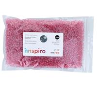 Rocaille de verre ronde couleur intérieur rose 3,8mm 500gr. Sachet