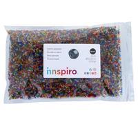 Rocaille de verre ronde glacé mélange 2,3mm 500gr. Sachet