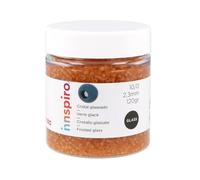Rocaille de verre ronde glacé or 2,3mm.120gr. Pot