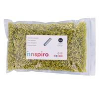 Rocaille en verre cylindre argenté jaune diam. 1,80x6mm. 500gr.