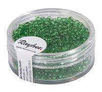 Rocailles, 2 Mm Ø, Transparentes, Vert, Boîte 17g