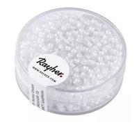 Rocailles Arktis, lustrées, 2,6 mm boîte 17 g, blanc