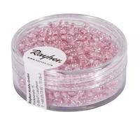 Rayher Perles rocailles Arktis lustrées Ø 2,6 mm boîte 17 g Rose tendre