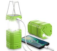 ROCAM Lampe Solaire Camping Rechargeable,Lampe Torche pour Eclairage Extéieur,Lanterne Camping IPX4 Étanche,3 Méthodes de Charge,pour Camping,Excursions, Secours, Pêche, Cave