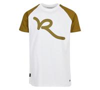 ROCAWEAR T-Shirt 'Bigs' olive / blanc, Taille S