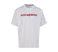 ROCAWEAR T-Shirt 'Coles' rouge / noir / blanc, Taille L
