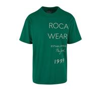 ROCAWEAR T-Shirt 'ExcuseMe' vert / blanc, Taille XL