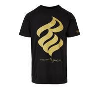 ROCAWEAR T-Shirt jaune d'or / noir, Taille L
