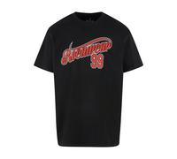 ROCAWEAR T-Shirt 'Ozone' rouge foncé / noir / blanc, Taille M