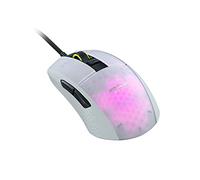 Roccat Burst Pro - Souris de jeu optique pro ultra-légère (haute-précision, capteur optique Owl-Eye (100 à 16 000 DPI), rétroéclairage RGB AIMO LED, seulement 68 g, conçue en Allemagne), blanc