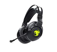 ROCCAT Casque de Jeu PC Elo 7.1 Air Wireless Surround Sound avec autonomie 24 Heures, Audition surhumaine et éclairage AIMO RGB - Noir