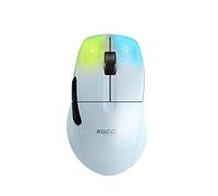 ROCCAT Kone Pro Air Gaming PC Wireless Mouse, Bluetooth Ergonomic Performance Computer Mouse with 19K DPI Optical Sensor, AIMO RGB Lighting & Aluminum Scroll Wheel, 100+ Hour Battery Life, White
