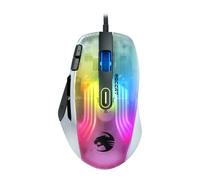 Roccat Kone XP - Souris de jeu à éclairage 3D, dotée d'un capteur optique de 19 000 DPI, d'une molette Krystal 4D avec un design multi-bouton et un éclairage AIMO RGB, Blanc