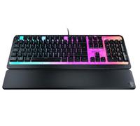 ROCCAT Magma Clavier de Jeu PC Silencieux à Membrane avec Plaque supérieure AIMO RGB 5 zones/10 LED et Repose-Poignet Amovible Noir