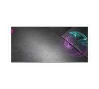 Roccat Sense Icon Tapis de Souris de Jeu, Antidérapant, avec Support en Caoutchouc, Dessin Personnalisé et Surface en Tissu Traité à la Résine avec Bords aux Coutures Discrètes - XXL
