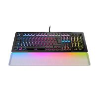 Roccat Vulcan II Max - Clavier de Jeu Optique et Mécanique pour PC, Touches Rétro-éclairées RGB Personnalisables Repose-Poignets, Interrupteurs Titan II, Plaque en Aluminium, Noir