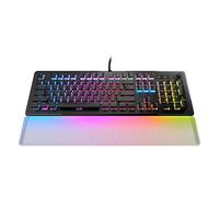 ROCCAT Vulcan II Max Clavier de jeu PC optique-mécanique avec touches lumineuses RVB personnalisables et repose-paume, commutateurs linéaires tactiles Titan II, plaque d'aluminium, durabilité de 100