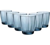 rocco bormioli verre pulsar bleu verre 390 ml (6 pièces)
