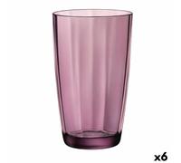 rocco bormioli verre pulsar lilas verre (470 ml) (6 pièces)
