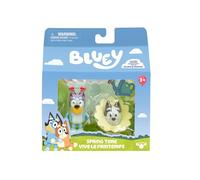 Rocco Giocattoli Bluey Action Figures Pack de 2 Figurines avec Bluey et Muffin - Jouer aux Chefs
