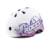 Roces ce Tattoo Aggressive Helmet - Casque pour Los patinadores Unisexe M Blanco/Violeta