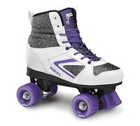 Roces Colossal Patins à roulettes Street Unisexe, Paillettes/Blanc/Violet, 35