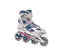 Roces Flos Roller en Ligne pour Femme, Flos, Blanco/Azul/Rosa
