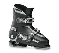 Roces Idea Up Chaussures de Ski réglables pour Enfant Noir/argenté Taille 30-35
