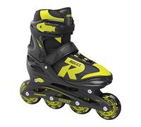 Roces Jokey 2.0 Boy 34/37 - Roller en Ligne Enfant, Couleur : Noir/Citron