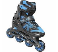 Roces Jokey 3 Kinder-Inline Patins Rollers en Ligne Réglable Noir-Bleu