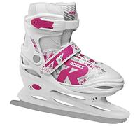 Roces Jokey Ice 2.0 Patins à Glace réglables pour Enfant Blanc/Fuchsia Pointure 34-37