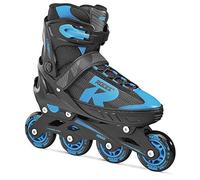 Roces JOKEY2-31 Rollers en Ligne Garçon, Noir/Bleu, 26-29