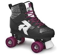 Roces Modèle Disco Palace Roller Skates, Patins à Roulettes, Quad Rollers, pour Femme et Homme, Mixte, Blanc / Noir