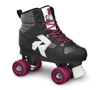 Roces Modèle Disco Palace Roller Skates, Patins à Roulettes, Quad Rollers, pour Femme et Homme, Mixte, Blanc / Noir