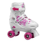 Roces Quaddy 3.0 Girl Patins à roulettes réglables pour Enfant Blanc/Rose 34/37