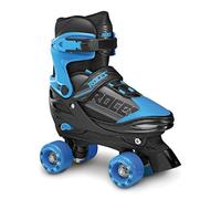 Roces Quaddy Boy Patins à Roulettes por Garçon, Taille Réglable, Enfant Quad Roller Skates, Noir Bleu