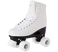 Roces RC1 Classic Roller Patins à Roulettes, Pour Femmes et Homme, Quad Skates Adulte, Blanc, 37