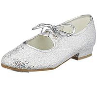 Roch Valley Claquettes à Talons Bas pailletées 33.5 Hologramme Argent
