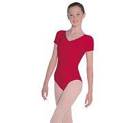 Roch Valley 'Jeanette' - Justaucorps Manches Courtes Bordeaux 7-8 Ans 112-128cm (1B)