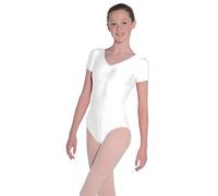 Roch Valley Justaucorps Jeanette à Manches Courtes pour Femme, Femme, Blanc, m