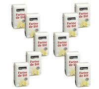ROCHAMBEAU Farine de Blé T45 - Lot 10 x 1 kg | Farine Fine pour Pâtisserie et Recettes Salées