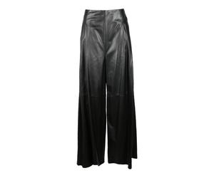 Rochas, Femme, Pantalons, Noir, Taille: 38 FR Pantalon en Cuir 100% Cuir