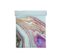 Roche de géode d'agate Arc-en-Ciel, Sac de Rangement pour Femmes, Portefeuille supérieur à Presser, Petit Porte-Monnaie, Pochette de Changement