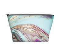 Roche de géode d'agate Arc-en-Ciel, Trousse de Toilette Trousse de Maquillage Sac à cosmétiques Trousse de Toilette de Voyage Portable