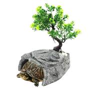 Roche grotte pour reptiles - 12,5 cm - Grottes cachettes pour terrarium | Grottes naturelles pour reptiles - Grotte en résine, robuste et détaillée, pour une retraite sûre pour les geckos, lézards et