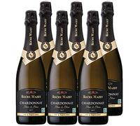 Roche Mazet - Vin Blanc Pétillant Brut - 100% Chardonnay - Vin de France - Lot de 6 bouteilles x 75 cl